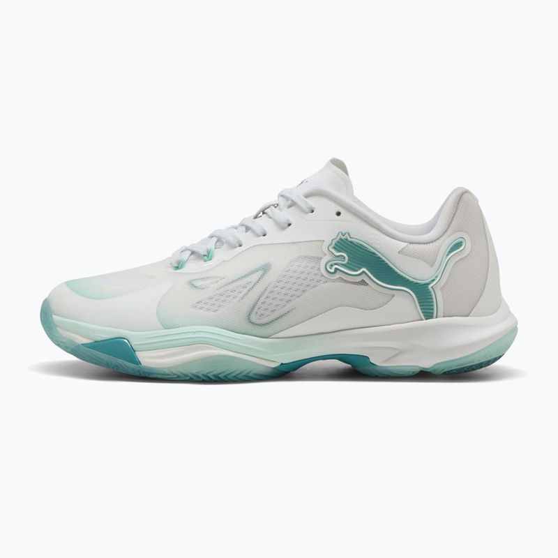 Női kézilabda cipő PUMA Vantage Nitro Game On Puma White/Baltic Blue/Fresh Water 8