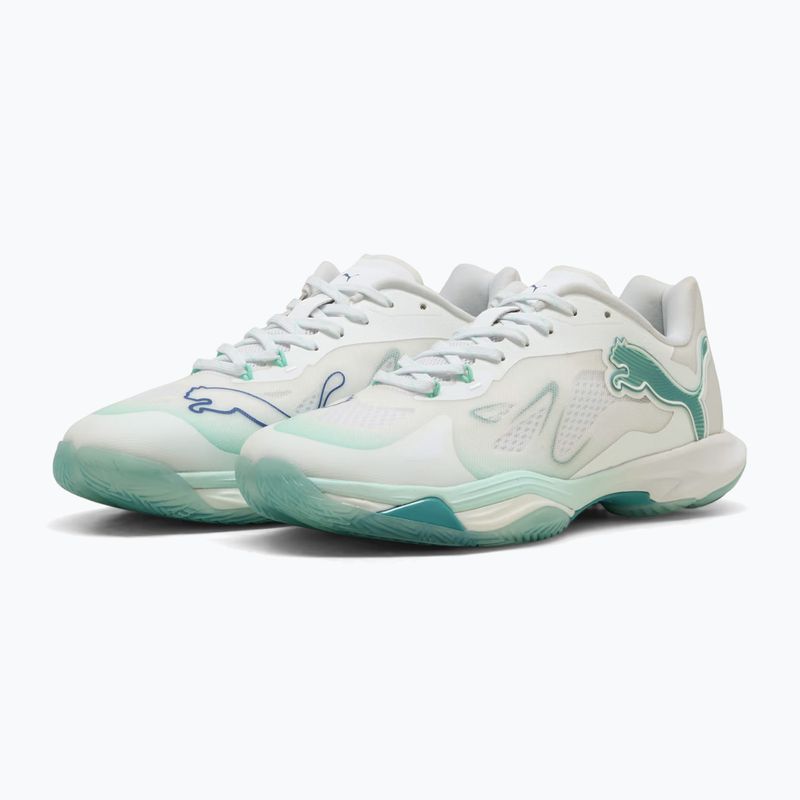 Női kézilabda cipő PUMA Vantage Nitro Game On Puma White/Baltic Blue/Fresh Water 11