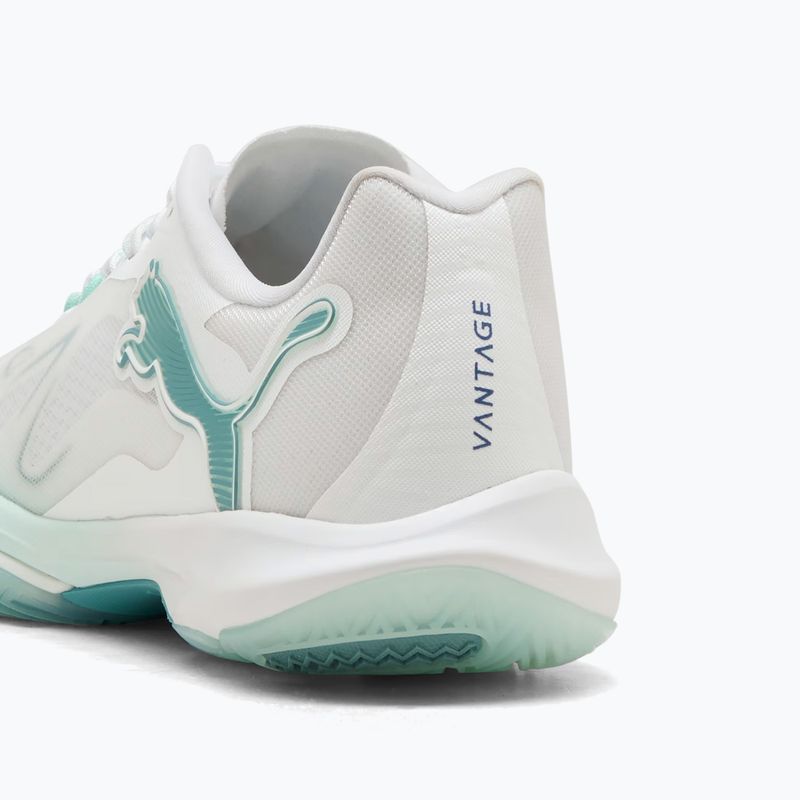 Női kézilabda cipő PUMA Vantage Nitro Game On Puma White/Baltic Blue/Fresh Water 13