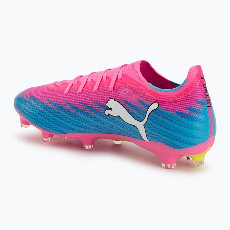 Futballcipő PUMA Ultra 6 Match FG/AG poison pink/puma white/sun stream/bright aqua/puma black 3