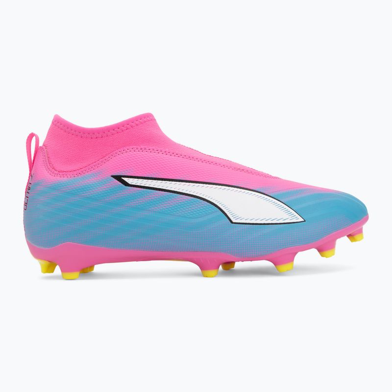 Gyerek focicipő PUMA Ultra 6 Match+ LL FG/AG Jr poison pink/puma white/sun stream/bright aqua/puma black 2