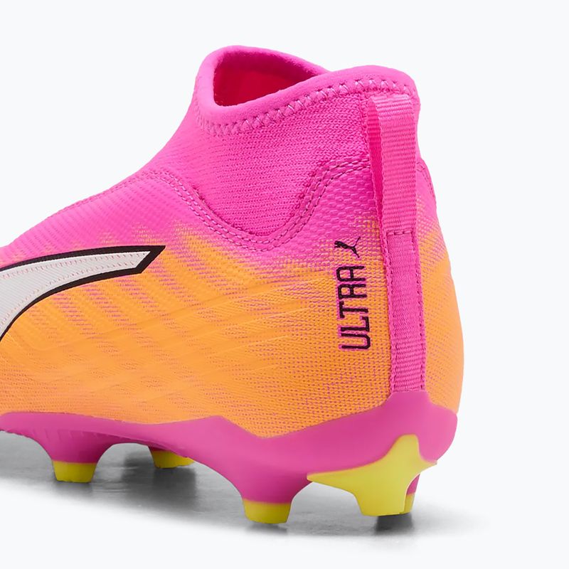 Gyerek focicipő PUMA Ultra 6 Match+ LL FG/AG Jr poison pink/puma white/sun stream/bright aqua/puma black 6