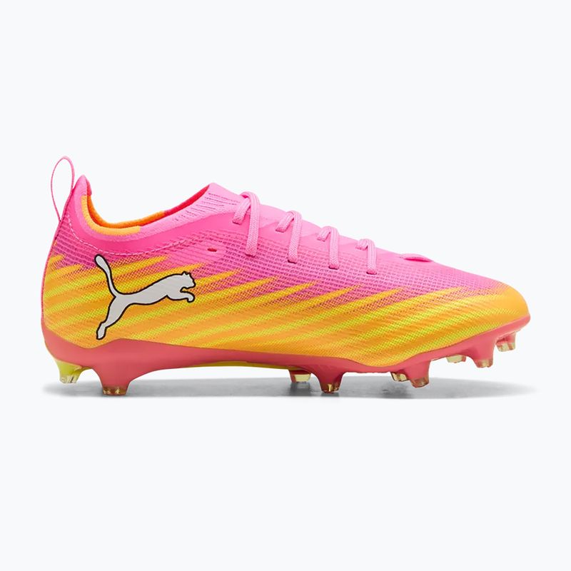 Gyerek focicipő PUMA Ultra 6 Pro Jr FG/AG poison pink/puma white/sunstream/bright aqua/puma black 2