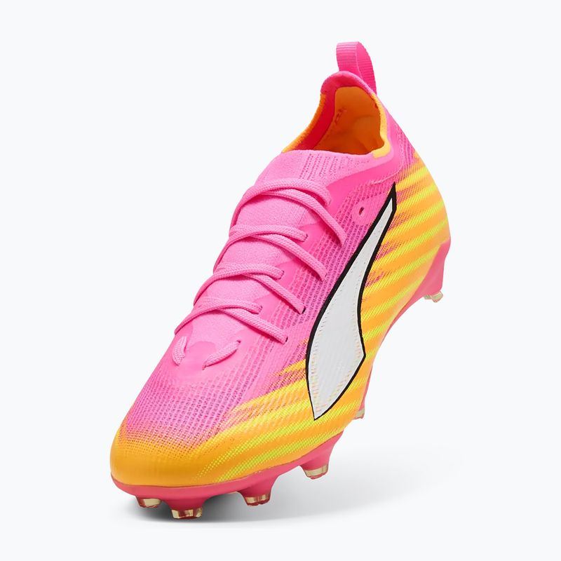 Gyerek focicipő PUMA Ultra 6 Pro Jr FG/AG poison pink/puma white/sunstream/bright aqua/puma black 4