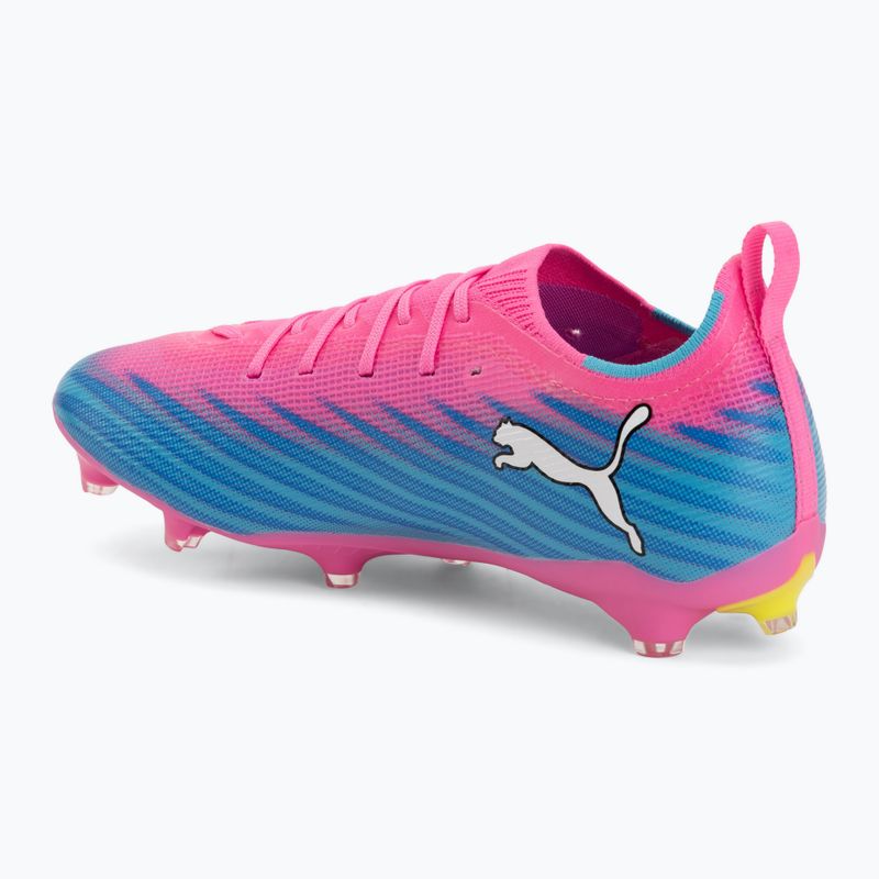 Gyerek focicipő PUMA Ultra 6 Pro Jr FG/AG poison pink/puma white/sunstream/bright aqua/puma black 3