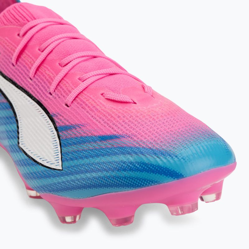 Gyerek focicipő PUMA Ultra 6 Pro Jr FG/AG poison pink/puma white/sunstream/bright aqua/puma black 7