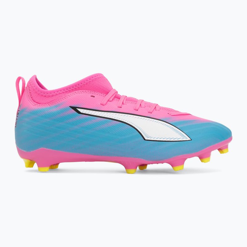 Gyerek focicipő PUMA Ultra 6 Match FG/AG Jr poison pink/puma white/sun stream/bright aqua/puma black 2