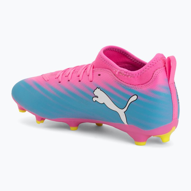 Gyerek focicipő PUMA Ultra 6 Match FG/AG Jr poison pink/puma white/sun stream/bright aqua/puma black 3