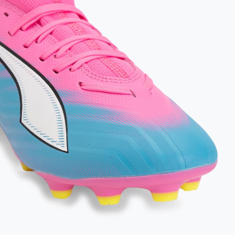 Gyerek focicipő PUMA Ultra 6 Match FG/AG Jr poison pink/puma white/sun stream/bright aqua/puma black 7
