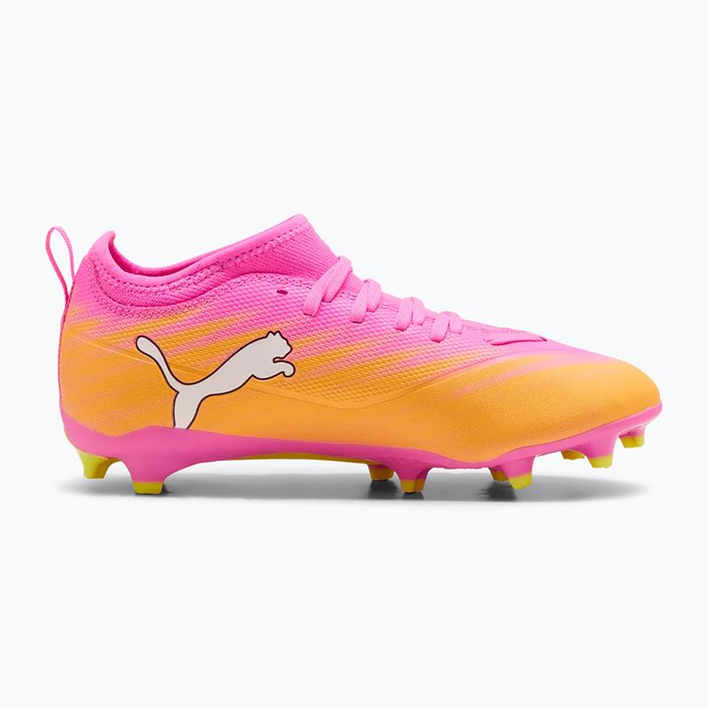 Gyerek focicipő PUMA Ultra 6 Match FG/AG Jr poison pink/puma white/sun stream/bright aqua/puma black 2