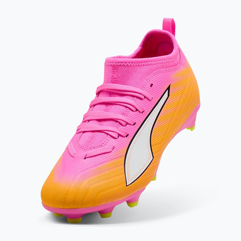 Gyerek focicipő PUMA Ultra 6 Match FG/AG Jr poison pink/puma white/sun stream/bright aqua/puma black 4