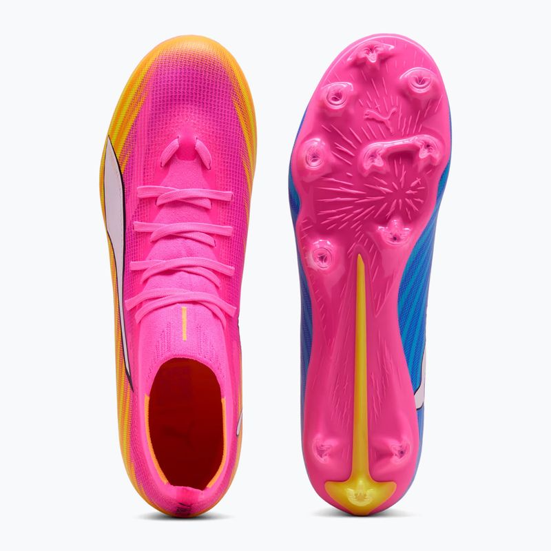 Futballcipő PUMA Ultra 6 Match + FG/AG poison pink/puma white/sun stream/bright aqua/puma black 5