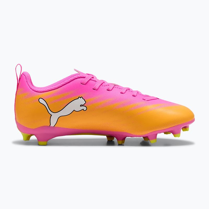 Gyerek focicipő PUMA Ultra 6 Play FG/AG Jr poison pink/puma white/sun stream/bright aqua/puma black 2