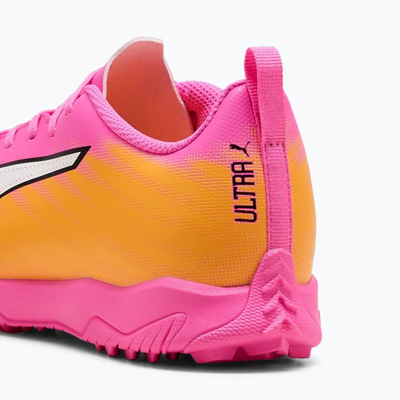 Gyerek focicipő PUMA Ultra 6 Play TT Jr poison pink/puma white/sun stream/bright aqua/puma black 6