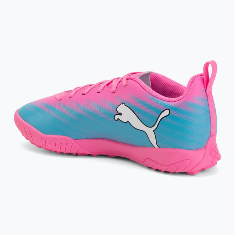 Gyerek focicipő PUMA Ultra 6 Play TT Jr poison pink/puma white/sun stream/bright aqua/puma black 3