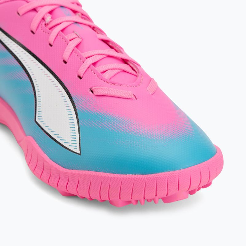 Gyerek focicipő PUMA Ultra 6 Play TT Jr poison pink/puma white/sun stream/bright aqua/puma black 7