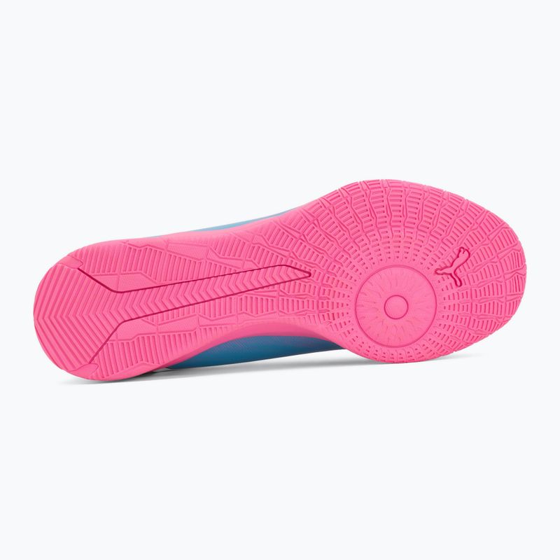Gyerek focicipő PUMA Ultra 6 Play It Jr poison pink/puma wht/sun stream/bright aqua/puma blk 4