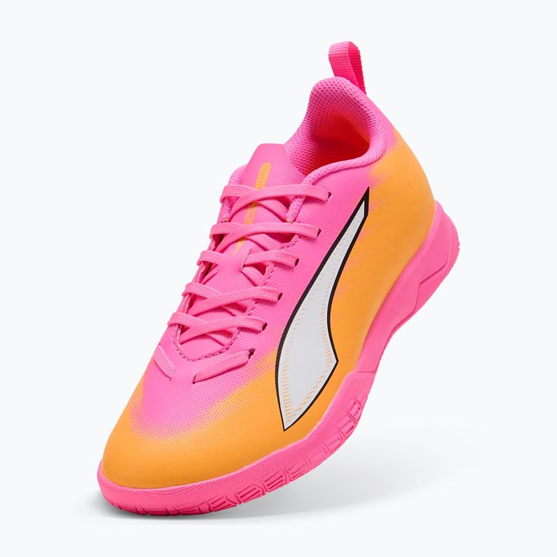 Gyerek focicipő PUMA Ultra 6 Play It Jr poison pink/puma wht/sun stream/bright aqua/puma blk 3