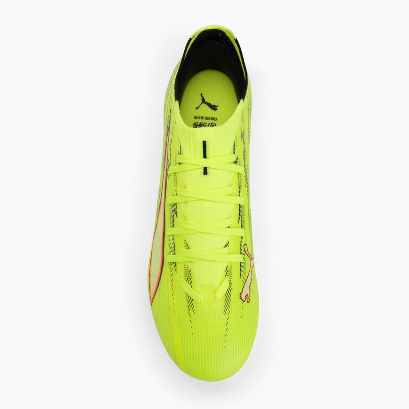 Futballcipő PUMA Ultra 6 Match FG/AG Yellow Alert/Puma Black/Glowing Red/Lime Squeeze 5