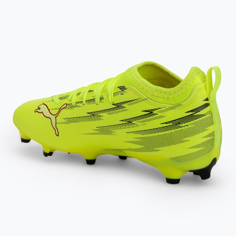 Gyerek focicipő PUMA Ultra 6 Match FG/AG Jr yellow alert/puma black/glowing red/lime squeeze 3