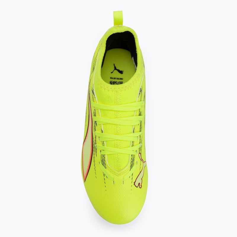 Gyerek focicipő PUMA Ultra 6 Match FG/AG Jr yellow alert/puma black/glowing red/lime squeeze 5