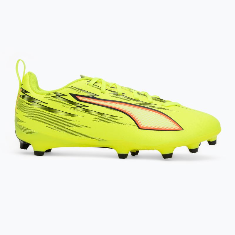 Gyerek focicipő PUMA Ultra 6 Play FG/AG Jr yellow alert/puma black/glowing red/lime squeeze 2