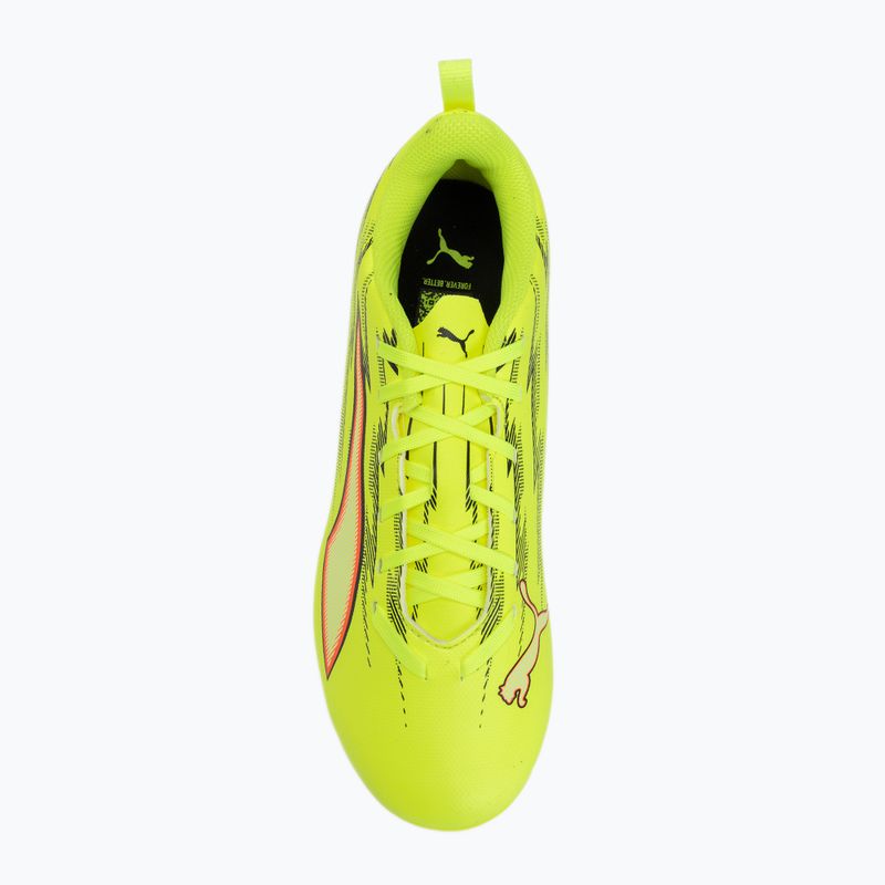 Gyerek focicipő PUMA Ultra 6 Play FG/AG Jr yellow alert/puma black/glowing red/lime squeeze 5