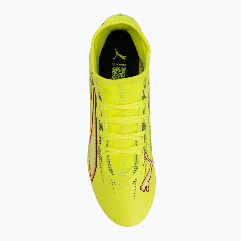 Focicipő PUMA Ultra 6 Play+ FG/AG yellow alert/puma black/glowing red/lime squeeze 5