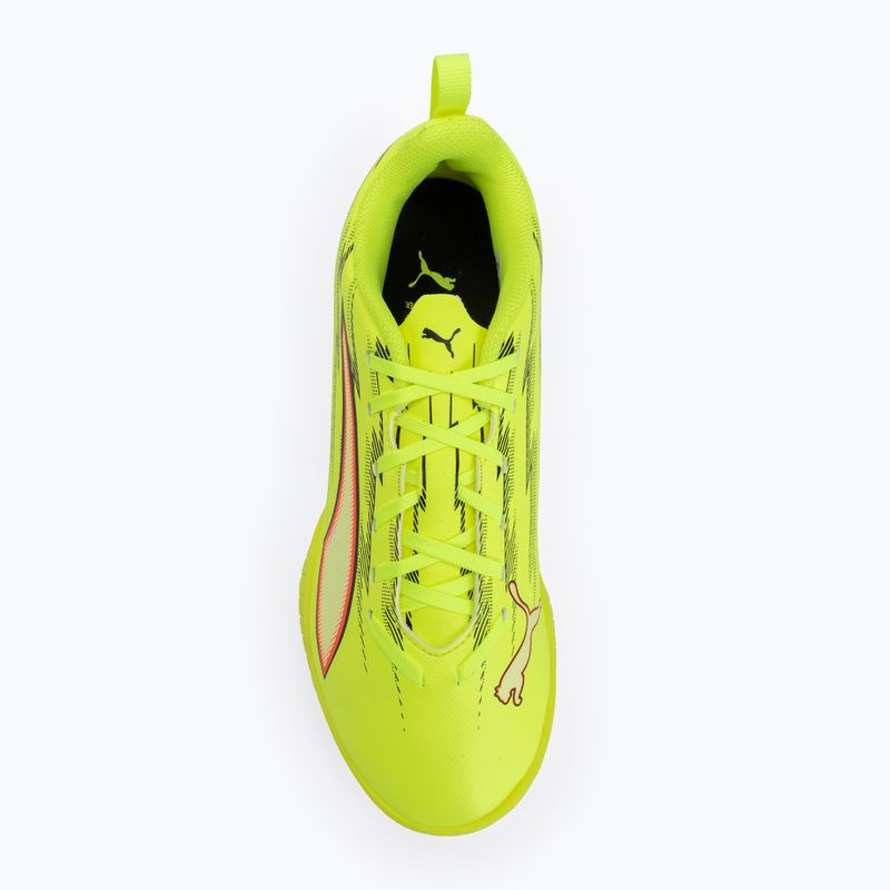 Gyerek focicipő PUMA Ultra 6 Play TT Jr Yellow Alert/Puma Black/Glowing Red/Lime Squeeze 5