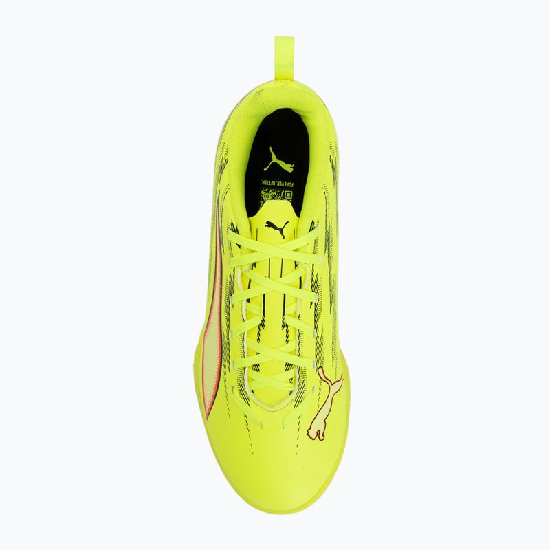 Gyerek focicipő PUMA Ultra 6 Play IT Jr yellow alert/puma black/glowing red/lime squeeze 5