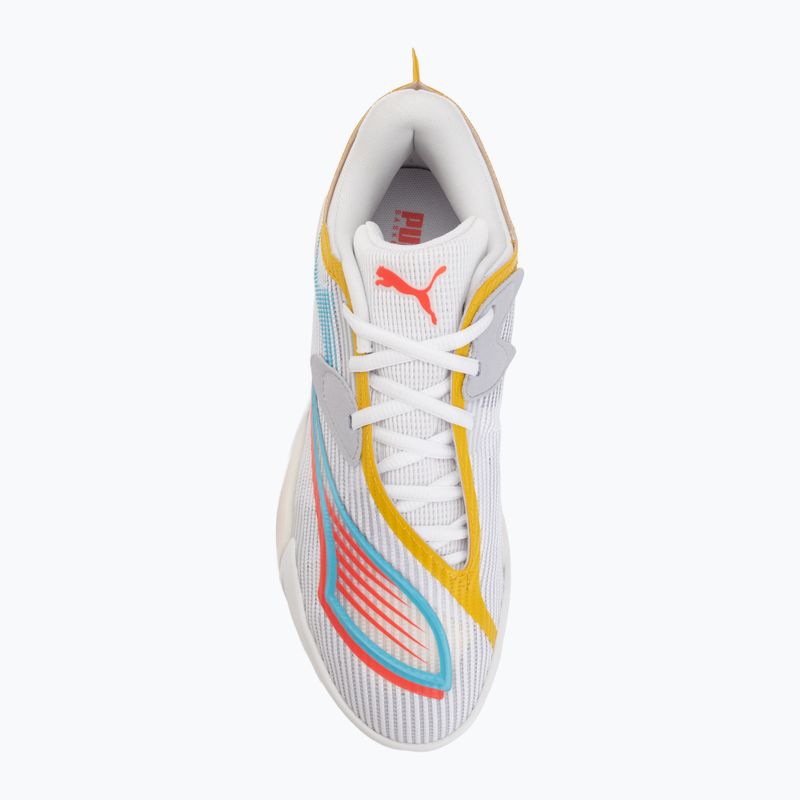 Kosárlabda cipő PUMA All-Pro NITRO 2 puma white/sunblaze 5