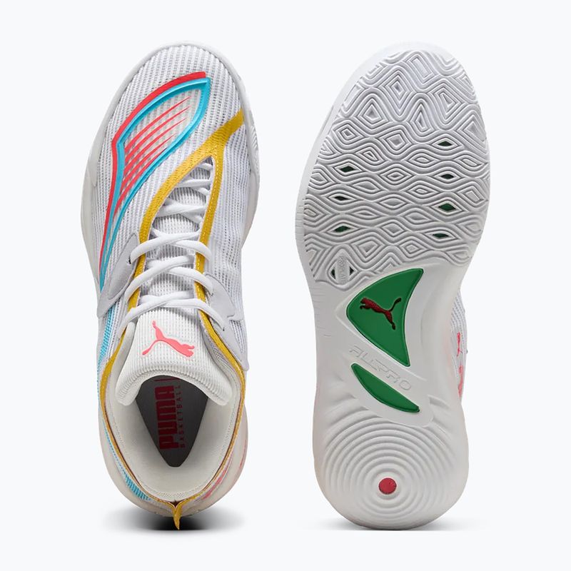 Kosárlabda cipő PUMA All-Pro NITRO 2 puma white/sunblaze 4