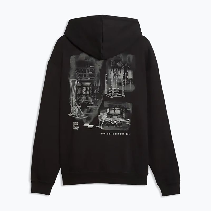 Férfi edzőpulóver PUMA x HYROX Heavyweight Hoodie fekete 5