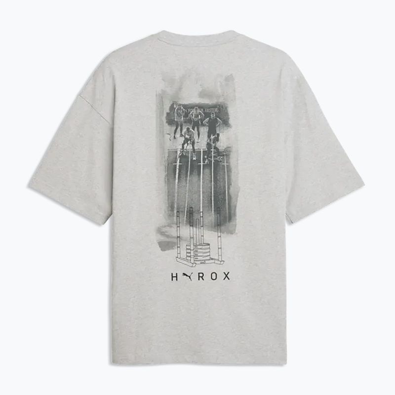 Férfi edzőpóló PUMA x HYROX Lifestyle Tee szürke 5