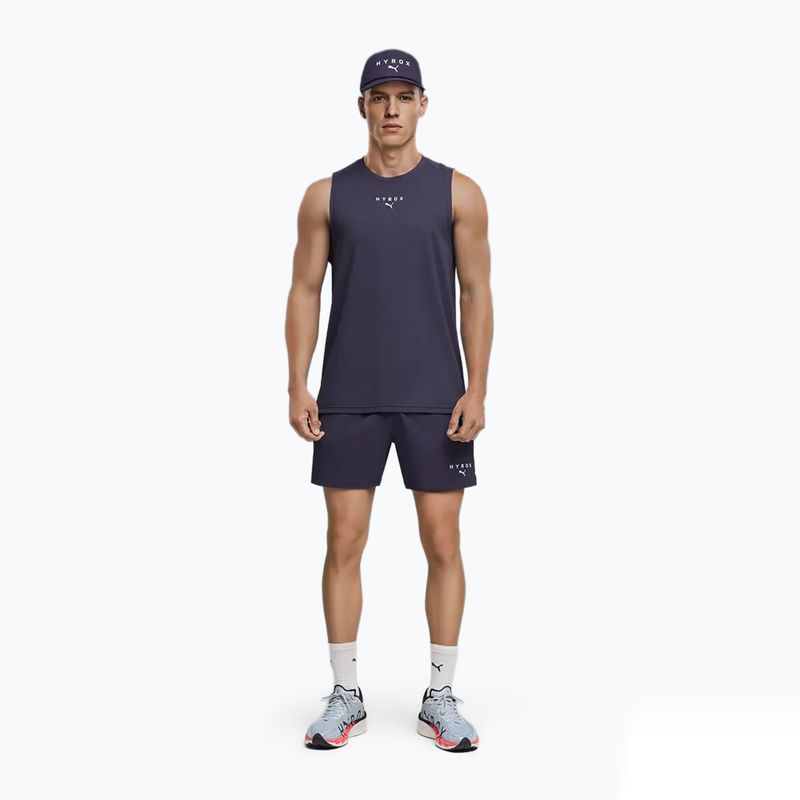 Férfi edzőpóló PUMA x HYROX Dryelite Training Tank mély szilva 2