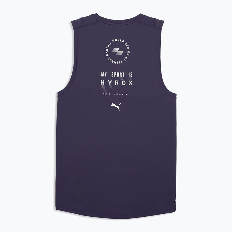Férfi edző póló Puma Hyrox Dryelite Training Tank deep plum 5