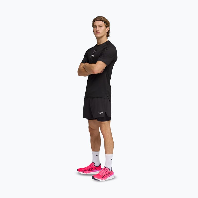 Férfi edzőpóló PUMA x HYROX Dryelite Training Tee fekete 2