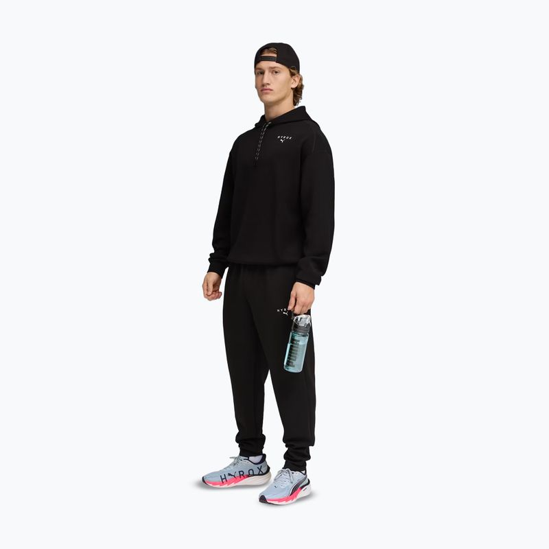 Férfi edzőpulóver PUMA x HYROX Cloudspun kapucnis fekete 2