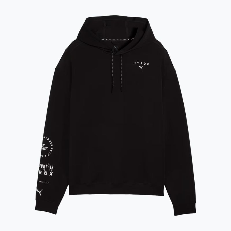 Férfi edzőpulóver PUMA x HYROX Cloudspun kapucnis fekete 6