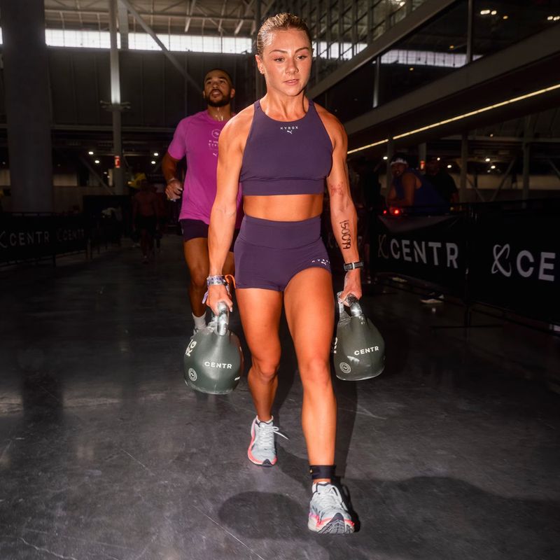 Női edző rövidnadrág Puma Hyrox Shapeluxe 3" Tight deep plum 6