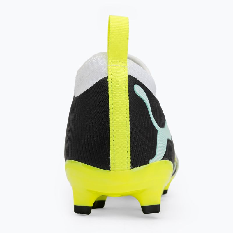 Gyerek focicipő PUMA Future 9 Match Creativity Fg/Ag Jr yellow alert/mint jelly/puma white/puma black 6