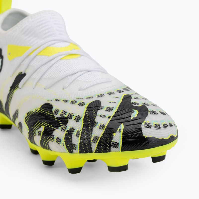 Gyerek focicipő PUMA Future 9 Match Creativity Fg/Ag Jr yellow alert/mint jelly/puma white/puma black 7