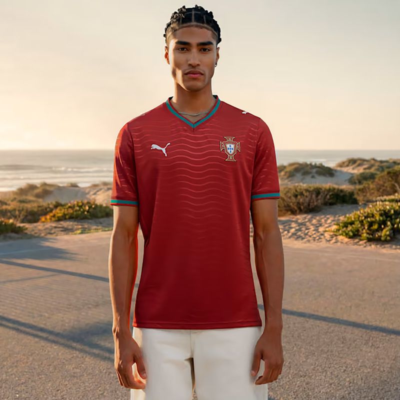 Férfi PUMA FPF Portugália hazai mez replika klub piros/zöld 8