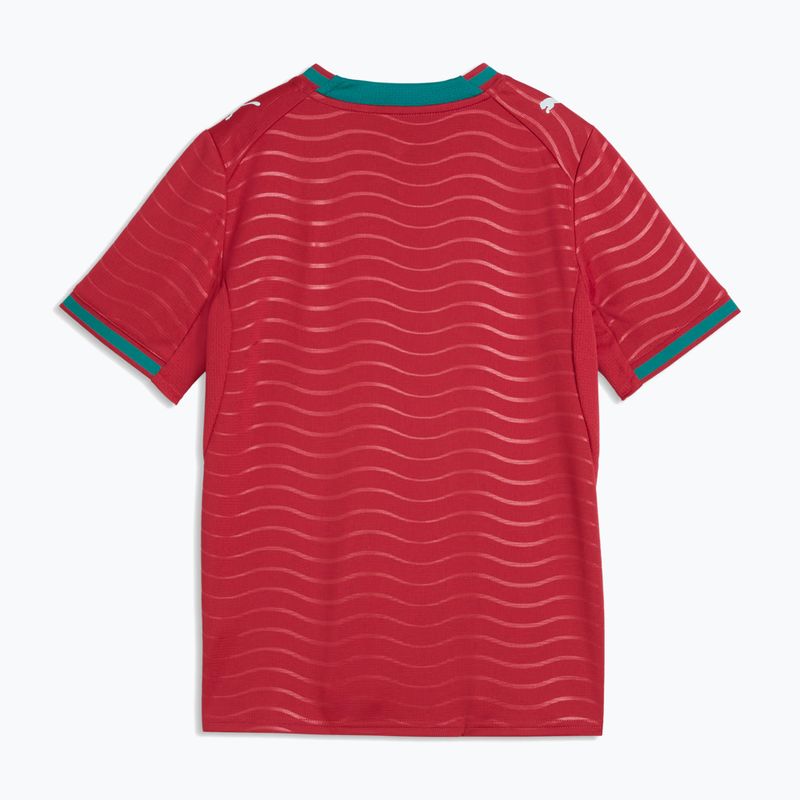 Gyermek focimez PUMA FPF Portugal Home Jersey Replica Club Jr piros/zöld 2