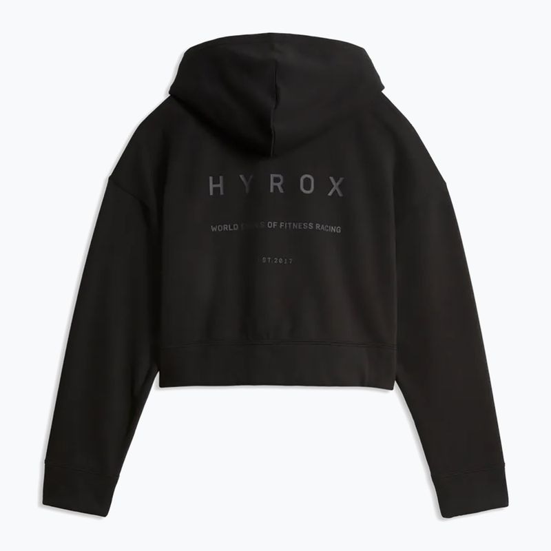 Női pulóver Puma Hyrox World Cropped Hoodie puma black 2