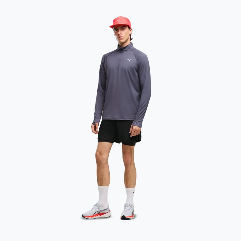 Férfi futópulóver PUMA Run Velocity Cloudspun 1/4 Zip inky depths 2