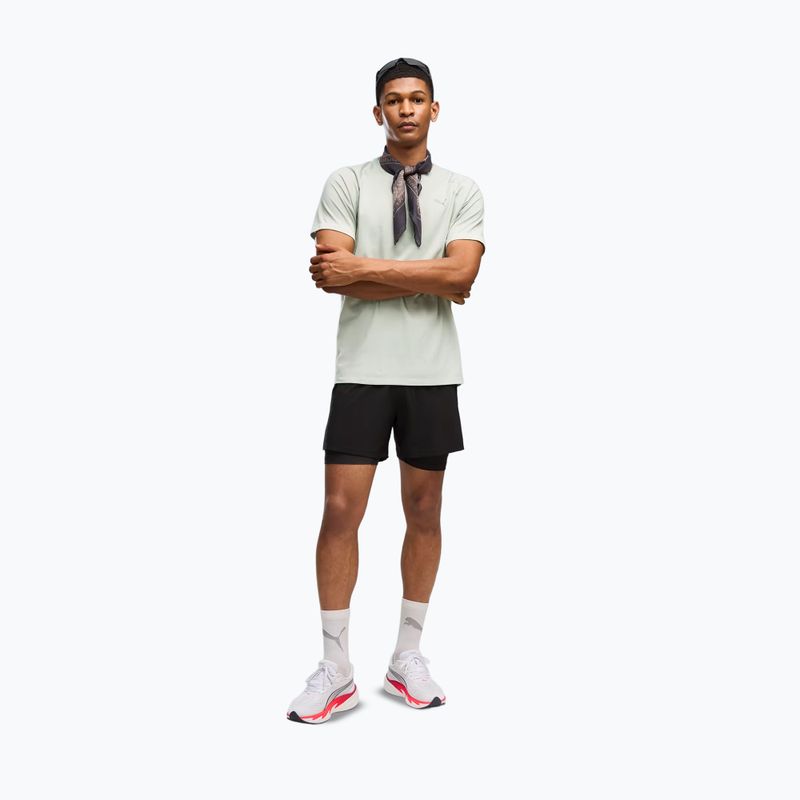 Férfi futó póló PUMA Run Velocity Tee Tri-Blend creme de mint 2