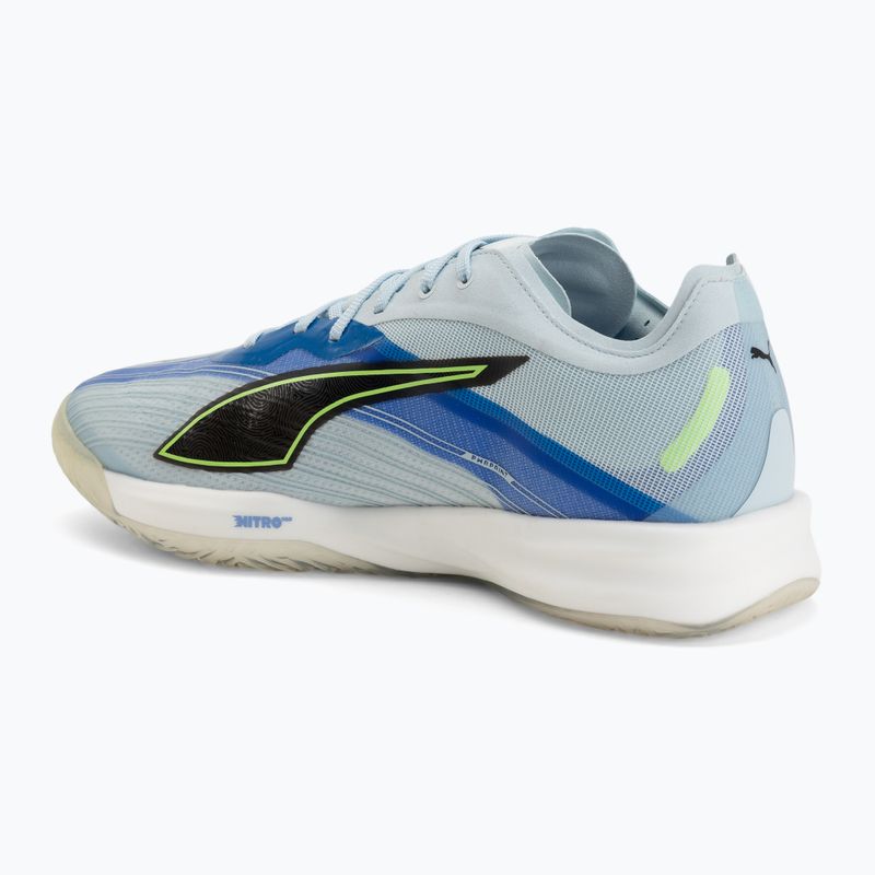 Kézilabda cipő PUMA Accelerate Nitro SQD 5 aqua glow/puma black/green glare/royal sapphire 3