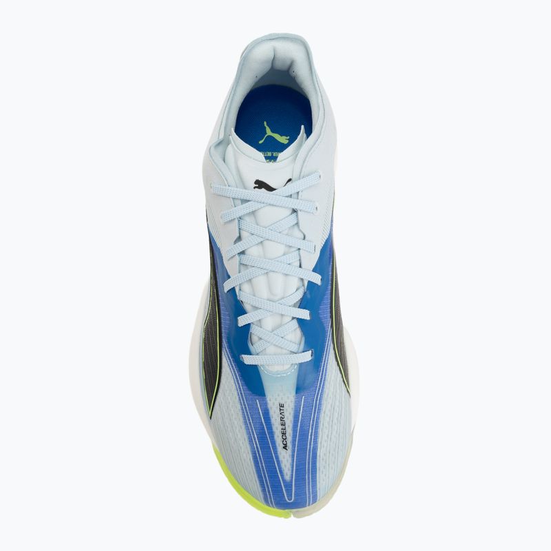 Kézilabda cipő PUMA Accelerate Nitro SQD 5 aqua glow/puma black/green glare/royal sapphire 5