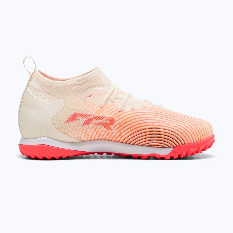 Gyermek focicipők PUMA Future 9 Match TT+ Mid Jr sugared almond/puma white/ultra red/puma black 2